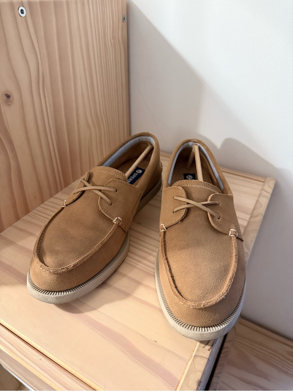 Sperry Sirocco Men' Suede Boat Shoes - Tan